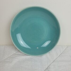 Harmony House 1950's Vintage Symphony Aqua Salad Cereal Soup Bowl  7 1/2 x 1 1/2